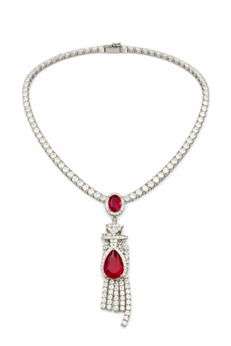 925’ Gümüş Scarlet Majesty Kolye