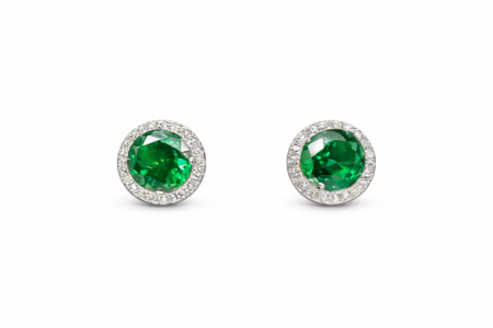 Yeşil Taşlı Küpe