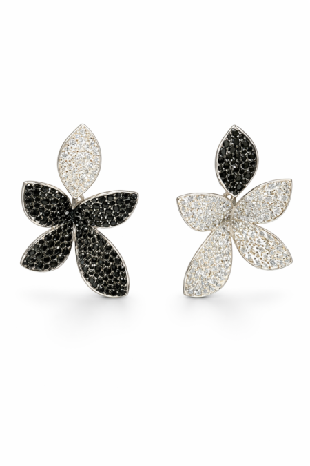 Siyah Beyaz Zarafet Küpe