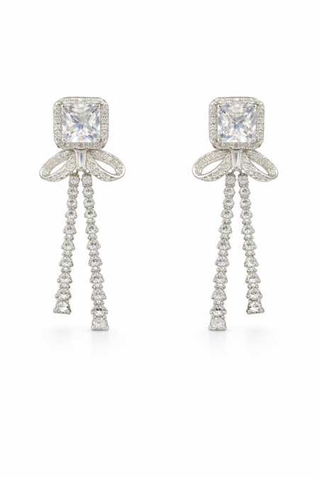 Taşlı Baget Kurdele Küpe